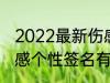 2022最新伤感个性签名 2022最新伤感个性签名有哪些