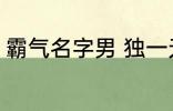 霸气名字男 独一无二的霸气名字男孩