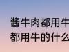 酱牛肉都用牛的什么部位 制作酱牛肉都用牛的什么部位