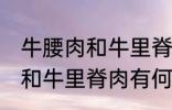 牛腰肉和牛里脊肉有什么不同 牛腰肉和牛里脊肉有何不同