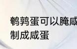 鹌鹑蛋可以腌咸蛋吗 鹌鹑蛋能不能腌制成咸蛋